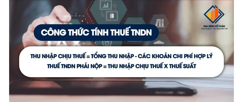 Công thức tính thuế thu nhập doanh nghiệp