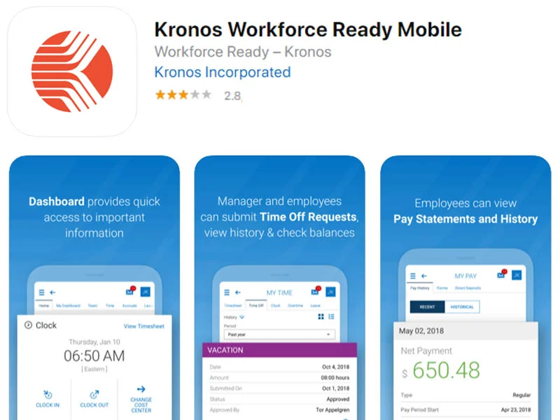 Phần mềm chấm công Kronos