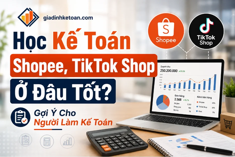 Học Kế Toán Shopee, TikTok Shop Ở Đâu Tốt? Gợi Ý Cho Người Làm Kế Toán