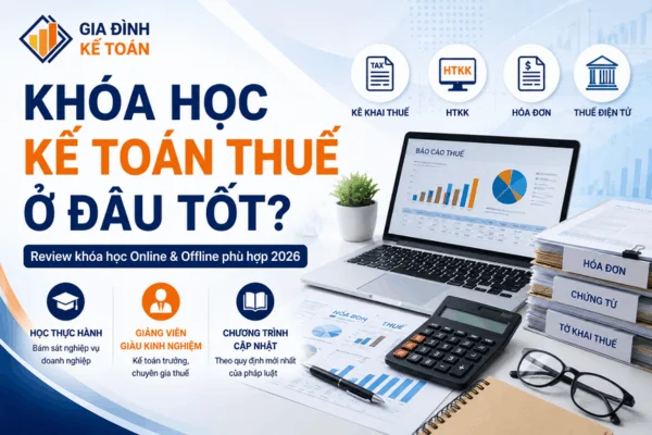 Khóa Học Kế Toán Thuế Ở Đâu Tốt? Review Khóa Học Online & Offline 2026